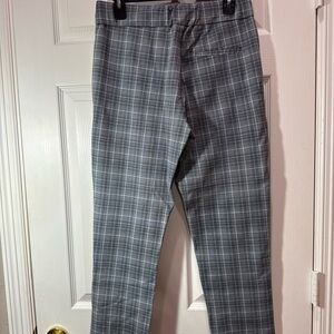 The Limited Women's Gray Plaid Trousers